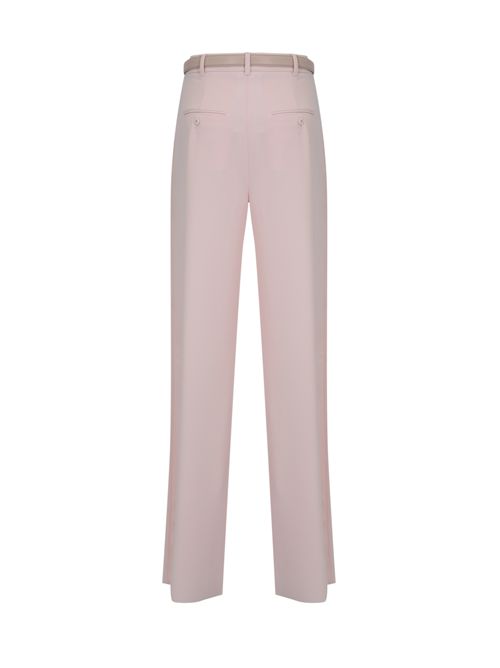 Pantalone MSTAMICO in cady con cintura Rosa MAX MARA STUDIO | 2616131025600052